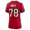 Tristan Wirfs Tampa Bay Buccaneers Nike Women's Team Game Jersey - Red - Detail View
