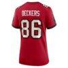 Evan Deckers Tampa Bay Buccaneers Nike Women's Team Game Jersey - Red - Detail View