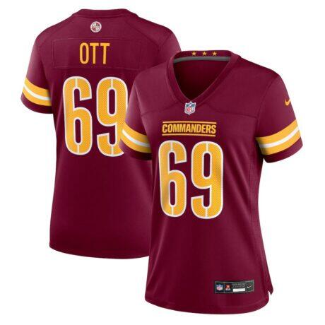 Tyler Ott Washington Commanders Nike Women's Team Game Jersey - - Front View