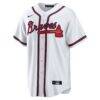 Austin Riley Atlanta Braves Nike Home Replica Player Jersey - White - Back View