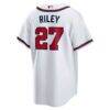 Austin Riley Atlanta Braves Nike Home Replica Player Jersey - White - Side View