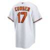 Colton Cowser Baltimore Orioles Nike Home Replica Jersey - White - Detail View