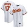 Colton Cowser Baltimore Orioles Nike Home Replica Jersey - White - Front View
