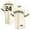 William Contreras Milwaukee Brewers Nike Home Replica Jersey - Cream - Front View