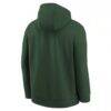 WNBA Logo Nike Youth Essential Team Pullover Hoodie - Hunter Green - Detail View