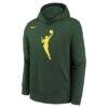 WNBA Logo Nike Youth Essential Team Pullover Hoodie - Hunter Green - Side View
