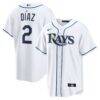 Yandy Díaz Tampa Bay Rays Nike Home Replica Jersey - White - Front View