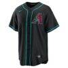 Corbin Carroll Arizona Diamondbacks Nike Alternate Replica Jersey - Black - Side View