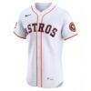 Houston Astros Nike Home Elite Jersey - White - Side View