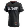 Baltimore Orioles Nike City Connect Elite Jersey - Black - Side View