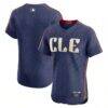 Cleveland Guardians Nike City Connect Elite Jersey - Navy - Front View