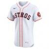 Houston Astros Nike Home Elite Jersey - White - Side View
