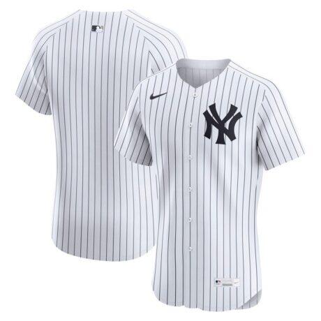 New York Yankees Nike Home Elite Jersey - White - Front View