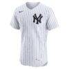 New York Yankees Nike Home Elite Jersey - White - Side View