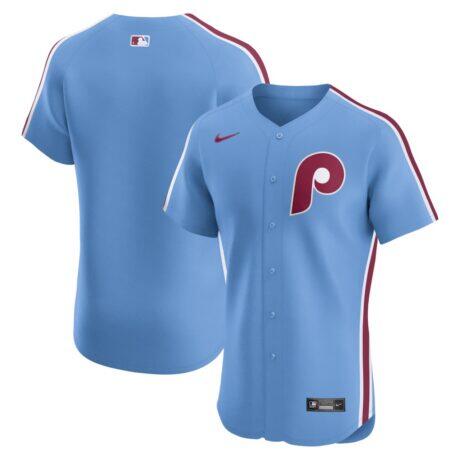 Philadelphia Phillies Nike Alternate Elite Jersey - Light Blue - Front View