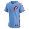 Philadelphia Phillies Nike Alternate Elite Jersey - Light Blue - Side View