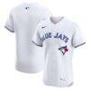 Toronto Blue Jays Nike Home Elite Jersey - White - Front View