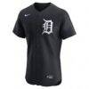Detroit Tigers Nike Alternate 2 Elite Jersey - Navy - Side View