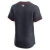 Atlanta Braves Nike Alternate Elite Jersey - Navy - Detail View