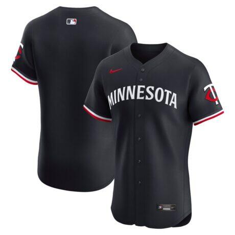 Minnesota Twins Nike Alternate 2 Elite Jersey - Navy - Front View