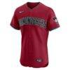 Arizona Diamondbacks Nike Alternate 2 Elite Jersey - Red - Side View