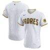 San Diego Padres Nike Home Elite Jersey - White - Front View