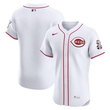 Cincinnati Reds Nike Home Elite Jersey - White - Front View