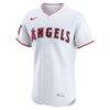 Los Angeles Angels Nike Home Elite Jersey - White - Side View
