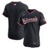 Washington Nationals Nike Alternate Elite Jersey - Navy - Front View