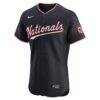 Washington Nationals Nike Alternate Elite Jersey - Navy - Side View