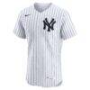 Aaron Judge New York Yankees Nike Home ElitePlayer Jersey - White - Side View