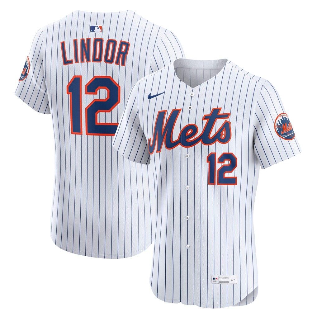 Francisco Lindor New York Mets Nike Home Elite Player Jersey