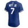 Bobby Witt Jr. Kansas City Royals Nike Alternate 2 Elite Player Jersey - Royal - Detail View
