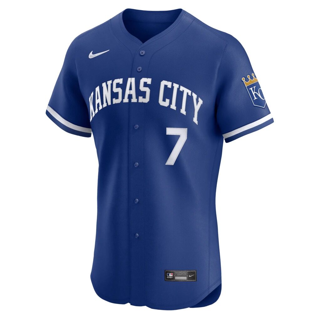 Bobby Witt Jr. Kansas City Royals Nike Alternate 2 Elite Player Jersey - Royal