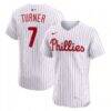 Trea Turner Philadelphia Phillies Nike Home Elite Jersey - White - Front View
