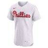 Trea Turner Philadelphia Phillies Nike Home Elite Jersey - White - Side View