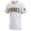 Manny Machado San Diego Padres Nike Home Elite Player Jersey - White - Side View