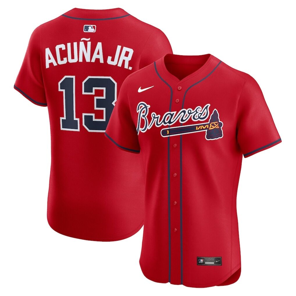 Ronald Acuña Jr. Atlanta Braves Nike Alternate 2 Elite Jersey