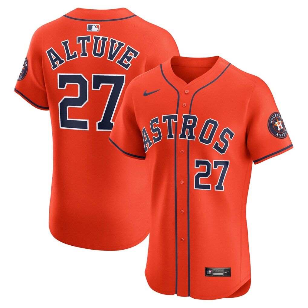Jose Altuve Houston Astros Nike Alternate Elite Player Jersey