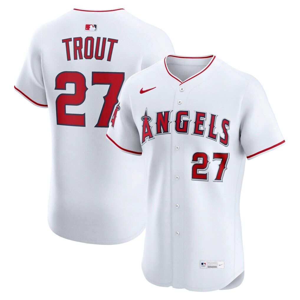 Mike Trout Los Angeles Angels Nike Home ElitePlayer  Jersey