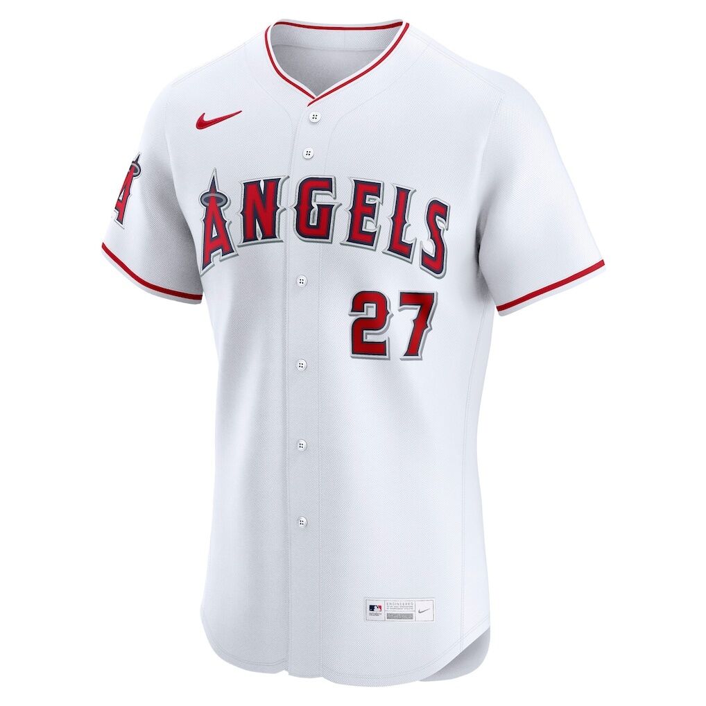 Mike Trout Los Angeles Angels Nike Home ElitePlayer  Jersey
