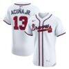 Ronald Acuña Jr. Atlanta Braves Nike Home Elite Player Jersey - White - Front View