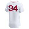 David Ortiz Boston Red Sox Nike Home Elite Jersey - White - Detail View