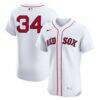David Ortiz Boston Red Sox Nike Home Elite Jersey - White - Front View