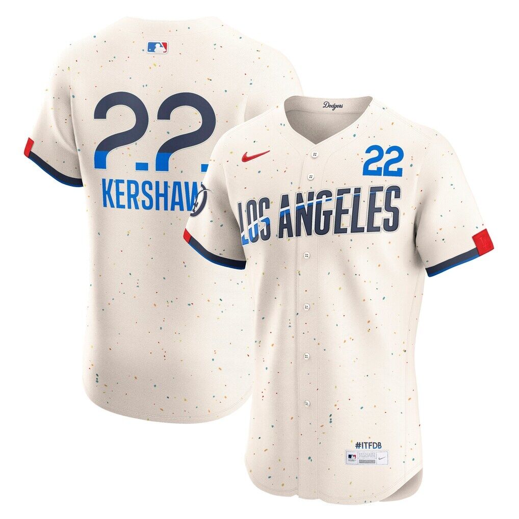 Clayton Kershaw Los Angeles Dodgers Nike City Connect Elite Jersey