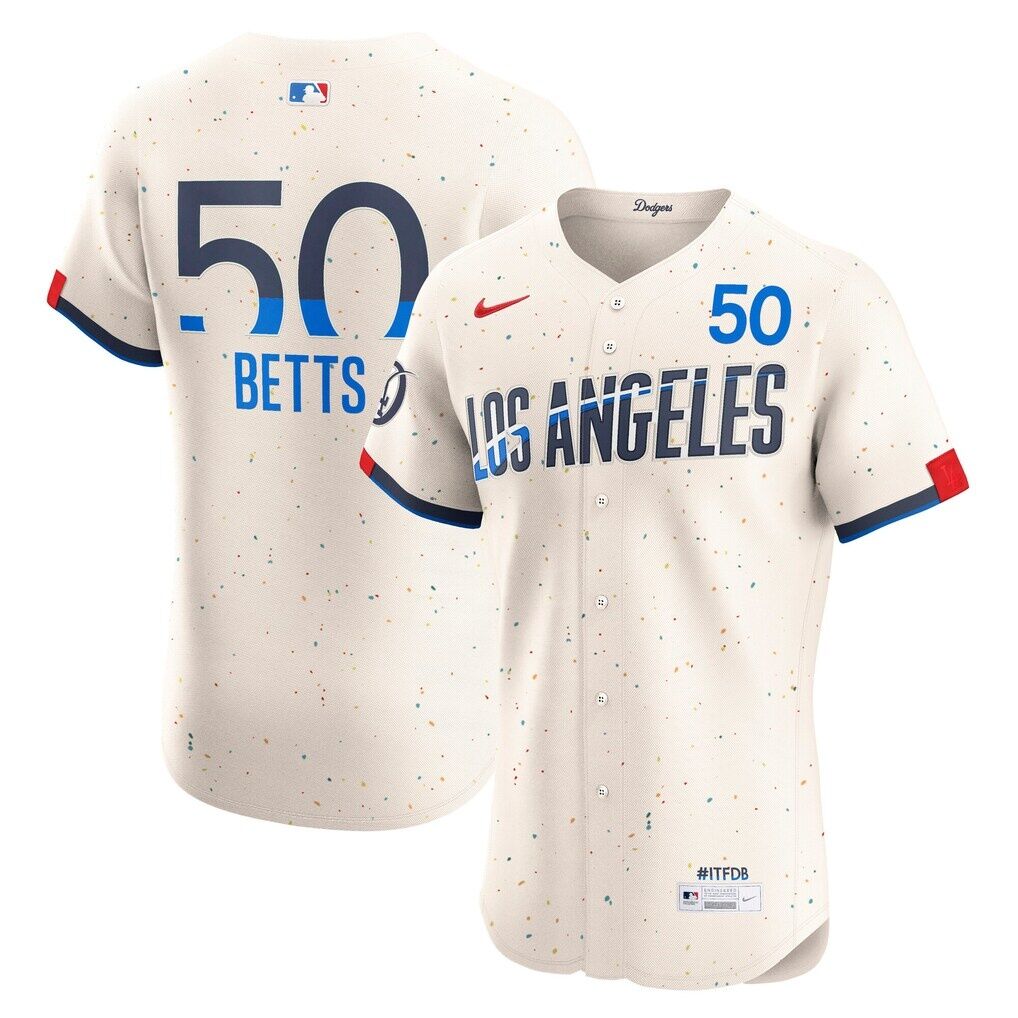 Mookie Betts Los Angeles Dodgers Nike City Connect Elite Jersey