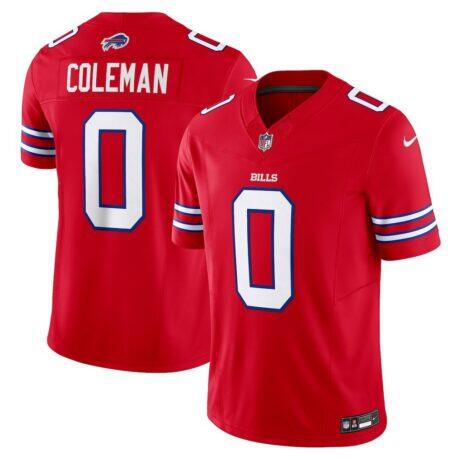 Keon Coleman Buffalo Bills Nike Alternate Vapor F.U.S.E. Limited Jersey - Red - Front View