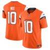 Bo Nix Denver Broncos Nike Vapor F.U.S.E. Limited Jersey - Orange - Front View