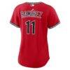 José Ramírez Cleveland Guardians Nike Women's Alternate 2 Replica Jersey - Red - Detail View