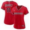 José Ramírez Cleveland Guardians Nike Women's Alternate 2 Replica Jersey - Red - Front View